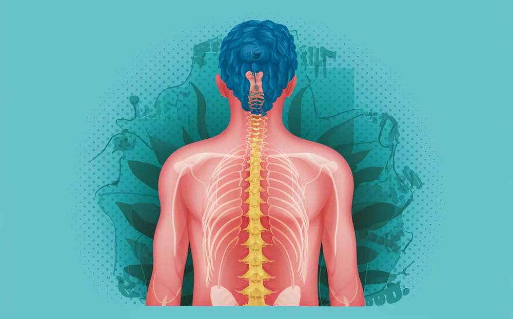 A person with curly hair sitting on a street at night, surrounded by a glowing outline, representing the connection between posture and overall health that chiropractic care can address.